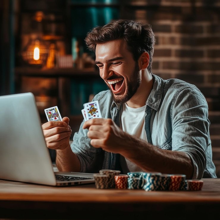Live dealer revealing two playing cards in Dragon Tiger Number Game